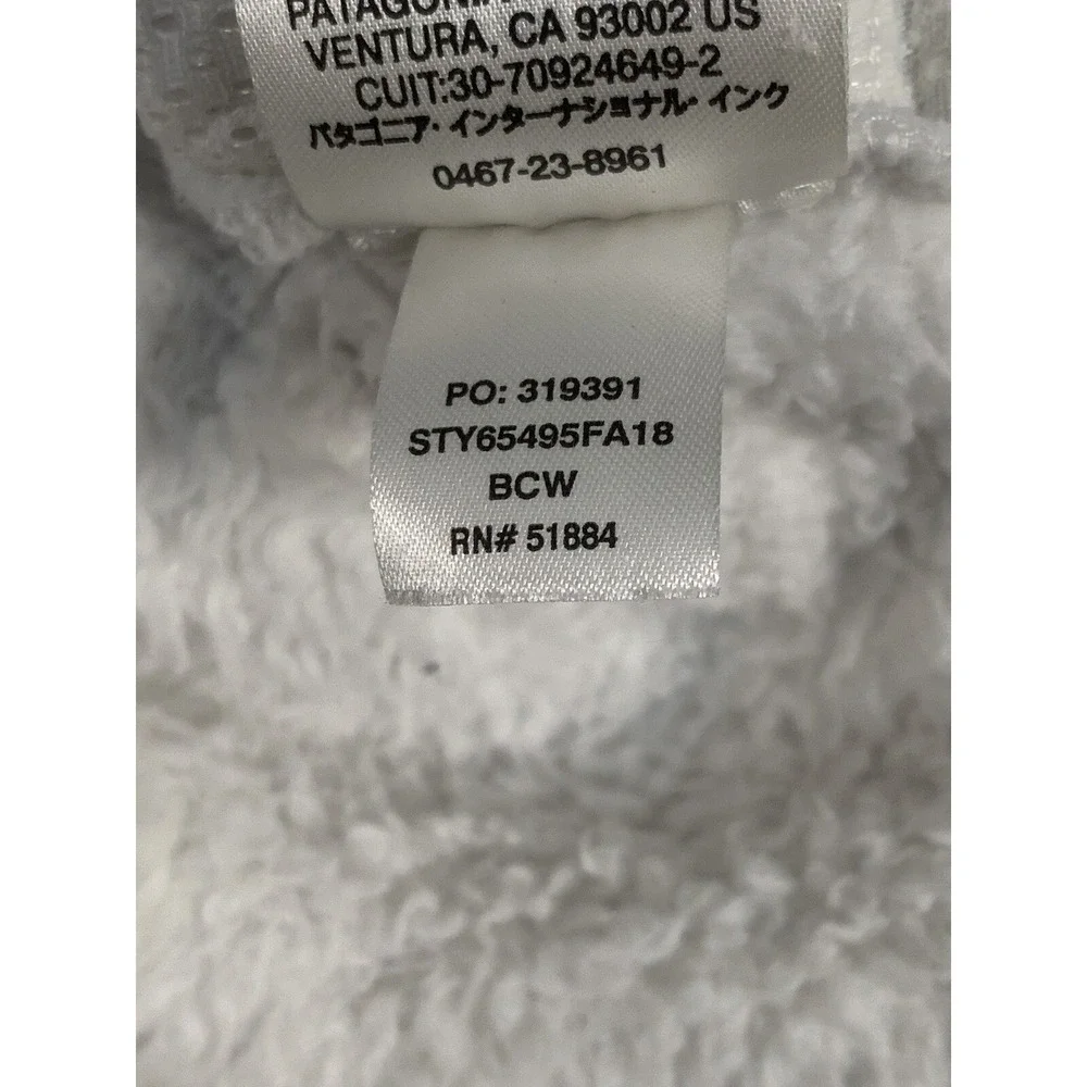 Patagonia Los Gatos Fleece 1/4 Zip Sweater White Youth (12)